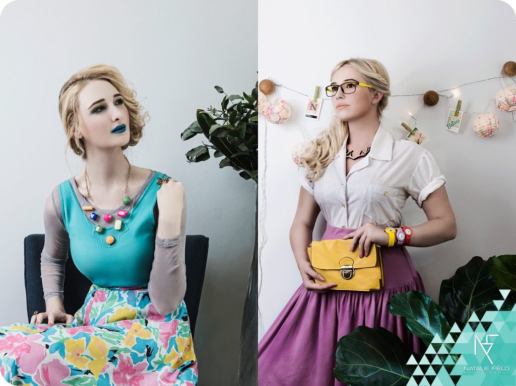 Fashion Editorial Girl Friday theme with colour blocking, model wearing Jeep Eyewear, photography Natalie Field at Nomads & Co