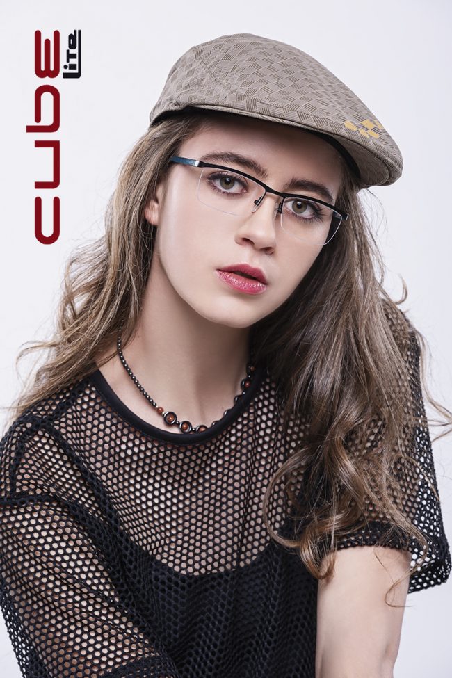 Eyewear advertising campaign for Cube Lite brand shot in studio with athleisure style by Johannesburg fashion photographer Natalie Field