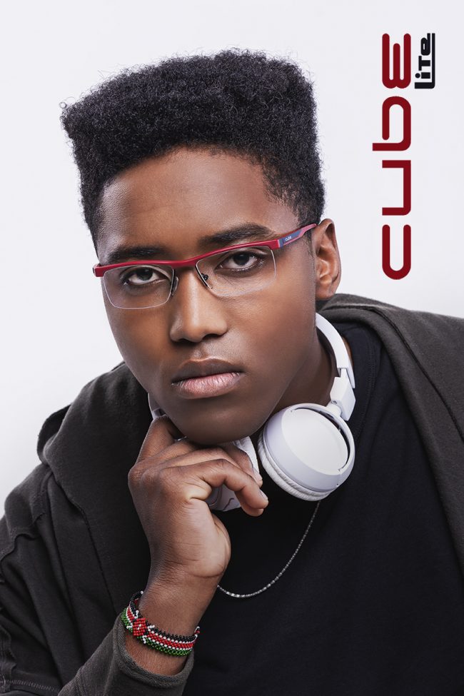 Eyewear advertising campaign for Cube Lite brand shot in studio with athleisure style by Johannesburg fashion photographer Natalie Field